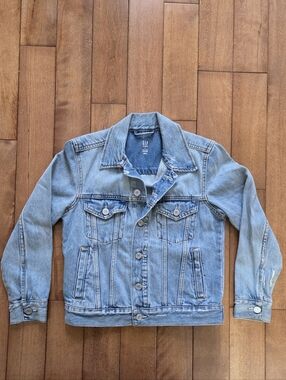 GAP Unisex Kids  Light Blue Denim Truck Jacket Size M (8-9)